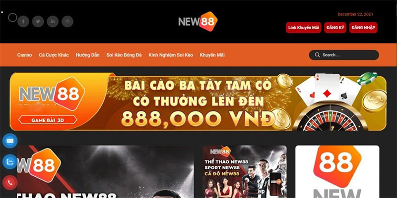 Nhà cái NEW88 và những lợi thế trong cung cấp sản phẩm cá cược